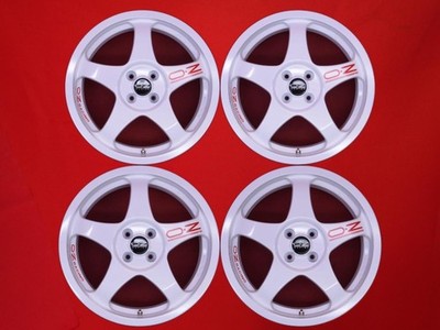 JDM Rare OZ Black Used Aluminum Wheels 4-Wheel Set 6.5J 17 PCD98 4-hole +40 (No Tires)