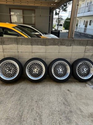 JDM SSR Formula Mesh 19-inch Tire and Wheel 4-Wheel Set (No Tires)