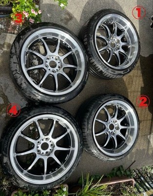 JDM Work D9R 184-Wheel Set (No Tires)