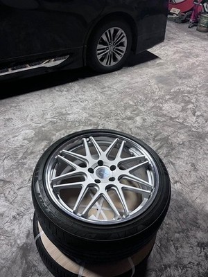 JDM WORK 20-inch wheels. 9.5J. Fits 40-series Alphard/Vellfire. (No Tires)