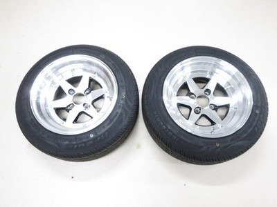 JDM Super Tire-equipped Longchamp 144H 8J PCD100 Offset 0 2-Wheel Set f (No Tires)