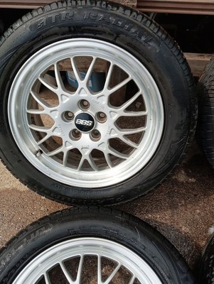 JDM BBS 16-inch wheels 100mm bolt pattern 5-hole suitable for Subaru P (No Tires) - Image 3