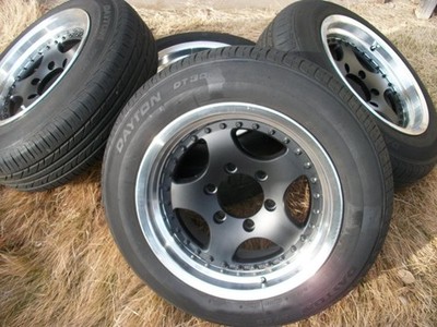 JDM Hiace deep rim 8J-16 +10 / 205/65 tires included 4-Wheel Set (No Tires)