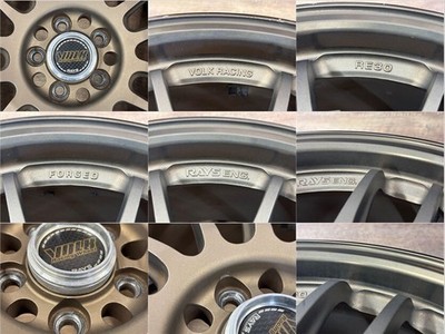 JDM RAYS VOLKRACING RE30 4-Wheel Set 17x7.5J +50 PCD100 5H Rays FORGED BR Whe (No Tires) - Image 8