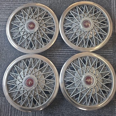 JDM Nissan Cedric Y30 Genuine Wire Wheel Caps Set of 4 (No Tires)