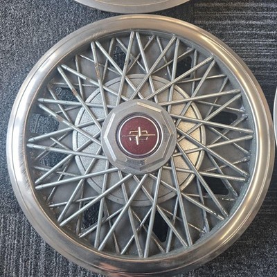 JDM Nissan Cedric Y30 Genuine Wire Wheel Caps Set of 4 (No Tires) - Image 9