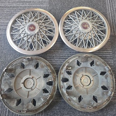 JDM Nissan Cedric Y30 Genuine Wire Wheel Caps Set of 4 (No Tires) - Image 12