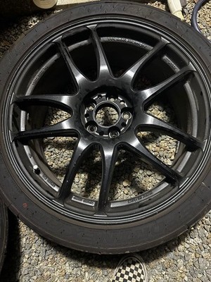 JDM WORK EMOTION Extreme PCD100 5-hole AR-1 4-Wheel Set replacement ava (No Tires)