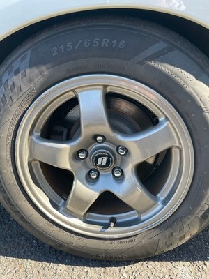 JDM Genuine Nissan R32 GTR wheels with tires 215/65R16 4-Wheel Set (No Tires) - Image 8
