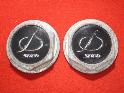 JDM Two Stich aftermarket used wheel center caps center covers emblems (No Tires)