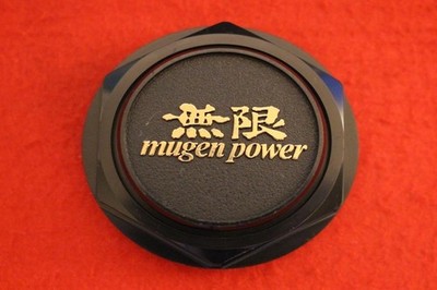 JDM 4-piece set of aftermarket used CF-48 MUGEN wheels center plates c (No Tires) - Image 3