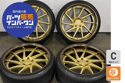 JDM Used WORK 4-Wheel Set 2010.5J20+25 PCD 114.3 255/30ZR20 92Y tires N (No Tires)