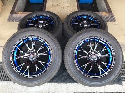 JDM Used Tire & Wheel Set WEDS Wedssports SA-20R 7.5J-18 5/114.3 +35 Y (No Tires)