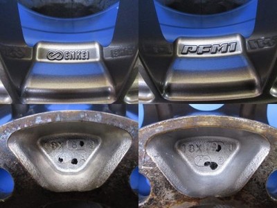 JDM ENKEI PFM1 Enkei 4-Wheel Set 18x8.0J 9.0J +45 5-hole PCD 114.3 Used (No Tires) - Image 6