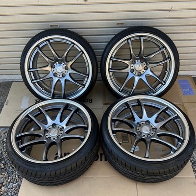 JDM WORK EMOTION CR2P 4wheels no tire 19x9+30 9+40 5x112