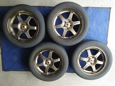 JDM Out of print: RAYS TE37 Bronze 167.0j +46 PCD100 5H 4-piece tire s (No Tires)