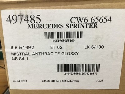 JDM Mercedes Sprinter wheel cap 16-inch 1 piece (No Tires) - Image 2