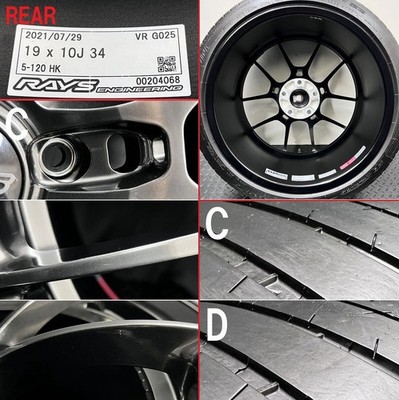 JDM Forging almost perfect RAYS VOLK RACING G025 & MICHELIN PSS 245/35 (No Tires) - Image 9
