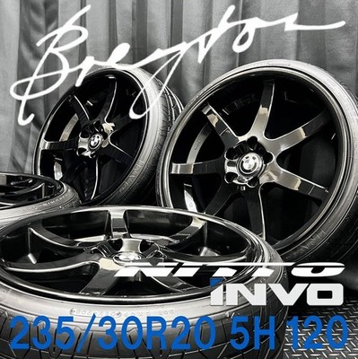 JDM Deep groove Breiton TYPE-6 VISION & 235/30R20 NITTO INVO 4-Wheel Set No. (No Tires)