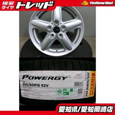 JDM MINI Black Suobar 205/60R16 Pirelli Summer Tires POWERGY Used Whee (No Tires)