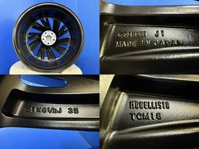 JDM Used Modellista 4-Wheel Set Wing Dancer XXI 21 aluminum wheels 5-hole 5H (No Tires) - Image 7