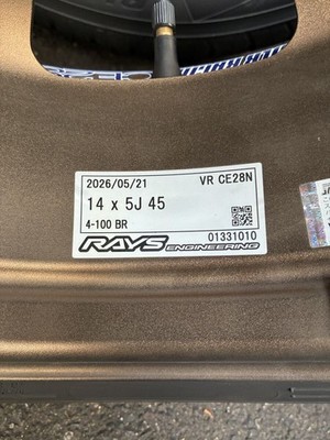 JDM Limited direct pickup from southern Miyagi Prefecture. RAYS CE28 1 (No Tires) - Image 2