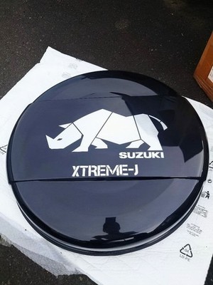 JDM tin JB64W Jimny genuine hard type tire cover Sai logo (No Tires)