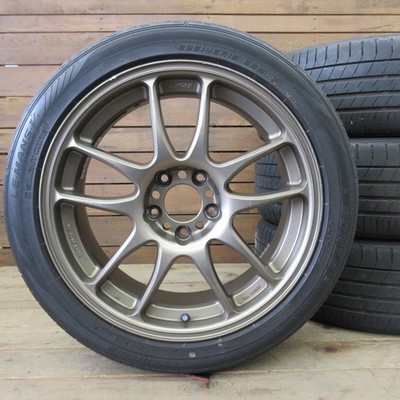 JDM WORK Emotion Kiwami 18" Dunlop 225/45R18 2020 Wheel and Tire Set 4 (No Tires)