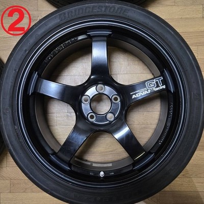 JDM Rare 18x8J +45 PCD100 ADVAN Racing GT forging Brembo STI BRZ 86 Leg (No Tires) - Image 3