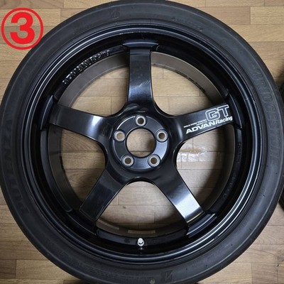 JDM Rare 18x8J +45 PCD100 ADVAN Racing GT forging Brembo STI BRZ 86 Leg (No Tires) - Image 4