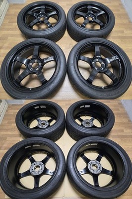 JDM Rare 18x8J +45 PCD100 ADVAN Racing GT forging Brembo STI BRZ 86 Leg (No Tires) - Image 6