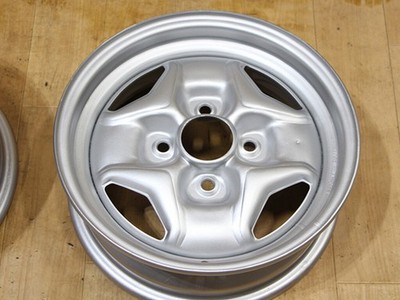 JDM C78 Old Car Rare Nissan Genuine Iron Steel Wheels 14X5J+25 PCD114. (No Tires) - Image 5