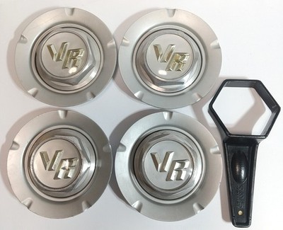 JDM RAYS VOLK RACING VR Aluminum Wheel Center Cap Set of 4 Metal with (No Tires)