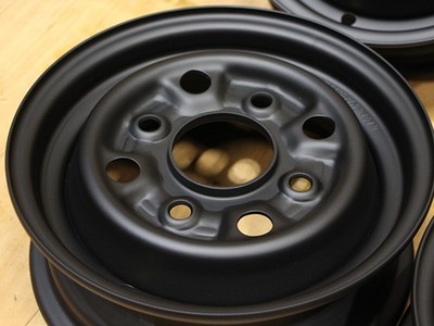 JDM B177 Showa era old car tin wheels genuine 10x3.5J +35 PCD114.3 4-h (No Tires) - Image 7