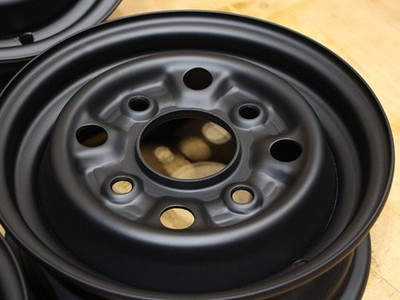 JDM B177 Showa era old car tin wheels genuine 10x3.5J +35 PCD114.3 4-h (No Tires) - Image 8