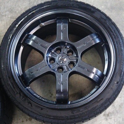 JDM # Studless T 4-Wheel Set GT-R OPRays (No Tires)