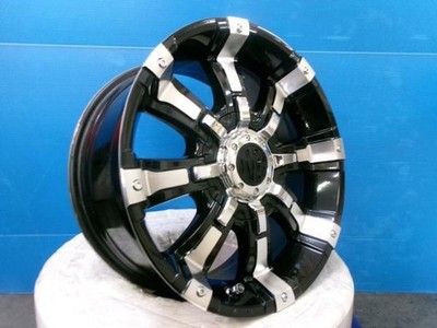 JDM 4-Wheel Set Deep Rim Black Crimson MG Beast 17-inch 8J +25 6H 6-hole PCD (No Tires)