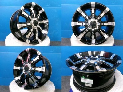 JDM 4-Wheel Set Deep Rim Black Crimson MG Beast 17-inch 8J +25 6H 6-hole PCD (No Tires) - Image 2