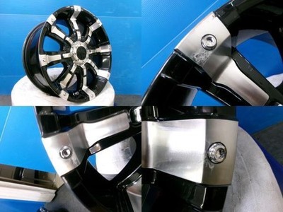 JDM 4-Wheel Set Deep Rim Black Crimson MG Beast 17-inch 8J +25 6H 6-hole PCD (No Tires) - Image 3