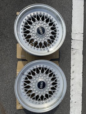 JDM Rare Deep Rim 3-Piece Forged BBS RS 040 16x8J+24 PCD114.3 4-Hole H (No Tires)