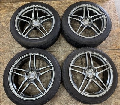 JDM RareYOKOHAMA Model 5 17x8J+38 9J+45 PCD114.3 5-hole 5H Excellent co (No Tires)