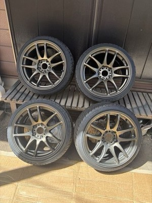 JDM Rare Item WORK EMOTION CR Kiwami Ash Titanium 17x9J+38 PCD114.3 5H (No Tires)