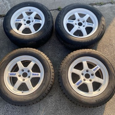 JDM Rare RAYS VOLK Racing TE37 16x7J PCD114.3 Civic sports car drift br (No Tires)