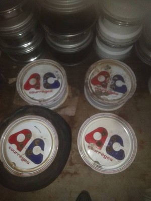 JDM PCD100 Rare Size AC Courreges 100 4-hole 4H 5.5J +38 13-inch Junk (No Tires)