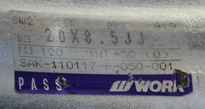 JDM Discontinued Extra-Deep Wheels for BMW PCD120-5H WORK SCHWERT SC2 (No Tires) - Image 4