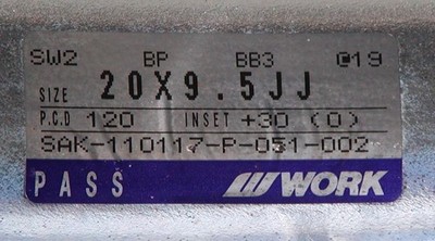 JDM Discontinued Extra-Deep Wheels for BMW PCD120-5H WORK SCHWERT SC2 (No Tires) - Image 5
