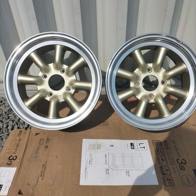 JDM Watanabe 8-Wheel Set Spoke Aluminum Wheel 142-Wheel Set (No Tires)