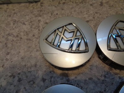 JDM Genuine Maybach wheel center caps silver 4-piece set wheel emblem (No Tires) - Image 4