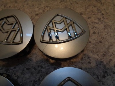 JDM Genuine Maybach wheel center caps silver 4-piece set wheel emblem (No Tires) - Image 5