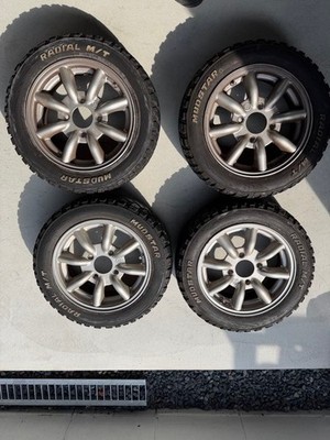 JDM 13-inch 5J 40 Watanabe wheel and tire set 4-piece set (No Tires)
